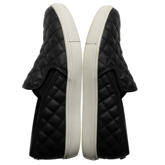 Steve Madden Ecentrcq Black Quilted Leather Sneakers Size 8 Chunky Platform - Picture 7 of 12